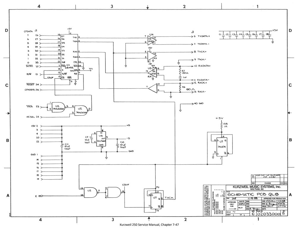 Schematic QLS Board - Sheet 1